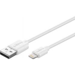 90° abgewinkeltes Lightning MFi / USB Sync- und kabel pro Apple iPhone/iPad bílá originál