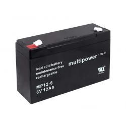 Akumulátor MP12-6 kompatibilní s YUASA NP12-6 6V 12Ah - Powery