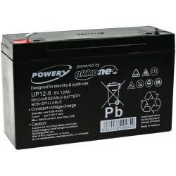 baterie pro dětská autíčka, motorky 6V 12Ah (nahrazuje 10Ah) - Powery