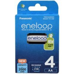 Nabíjecí baterie AA tužková 2000mAh NiMH 4ks v balení - Panasonic eneloop originál