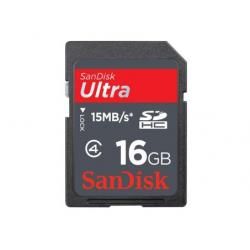 paměťová karta SanDisk SDHC Ultra 15MBs/100x16 2GB blistr