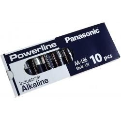 Panasonic Powerline Industrial alkalická AA LR6AD LR6 M 1,5V 10ks balení originál