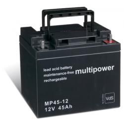 Powery olověná baterie multipower MP45-12 Vds